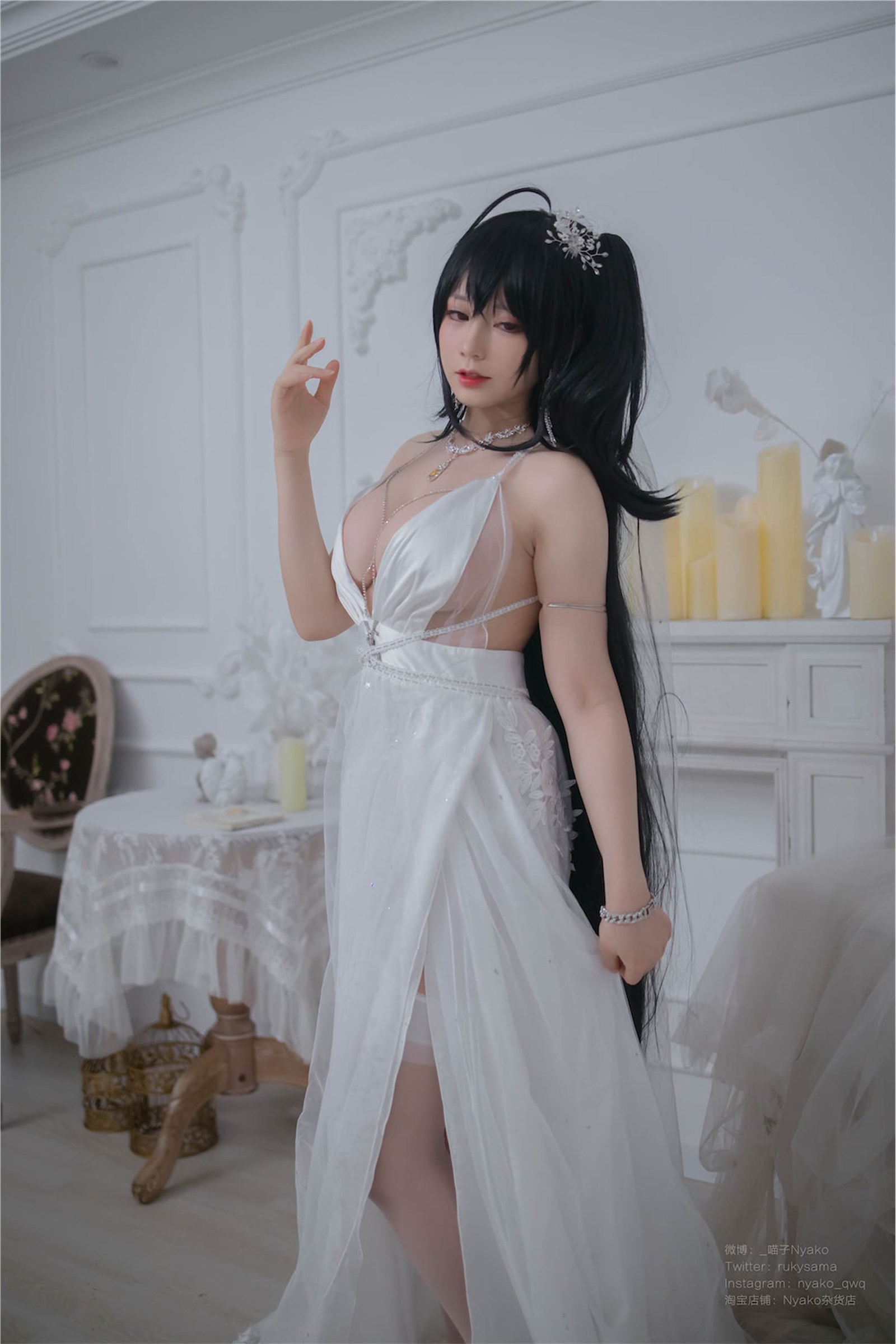 Nyako Miaozi NO.043 Dafeng Pure White Wedding Dress(18)